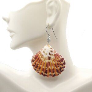 Handmade Multicolored Pecten Earrings